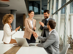group-multiethnic-young-business-people-working-together-office